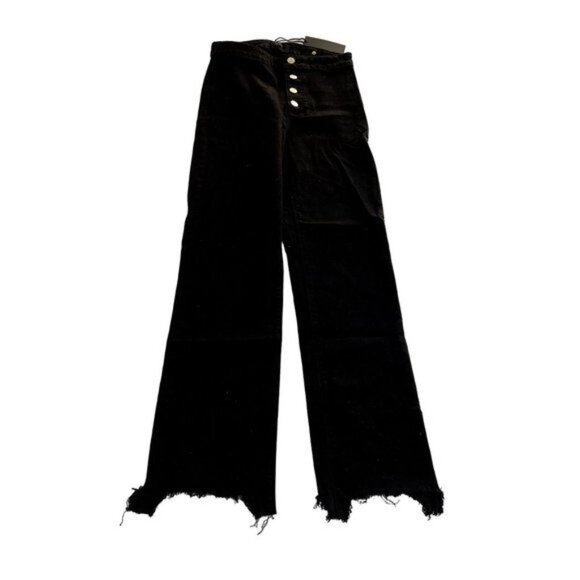 RTA Max Button Front Jeans In Jet Black - Picture 1 of 7